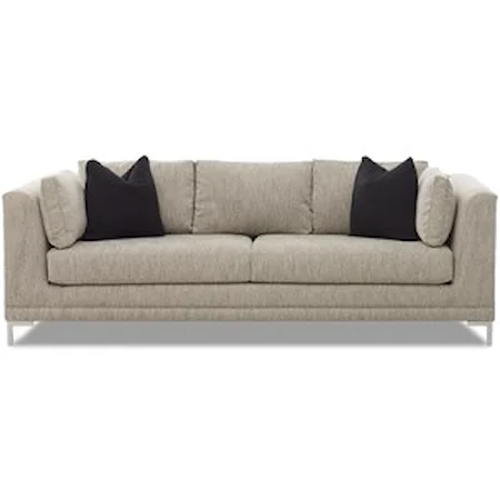 Contemporary Sofa with Arm Pillows